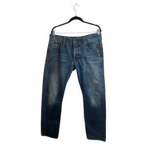 G- Star Raw Heller Men Low Straight Button Fly Jeans
